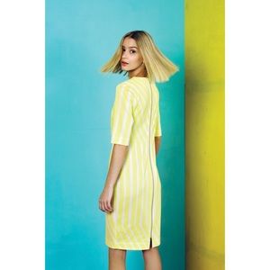 Marimekko Tiimalasi Yellow Stripe Midi Dress